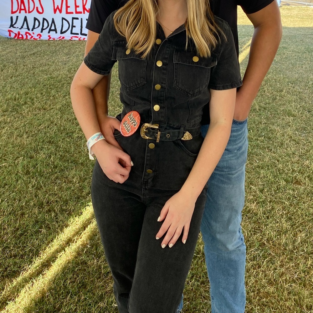 Boutique denim jump suit